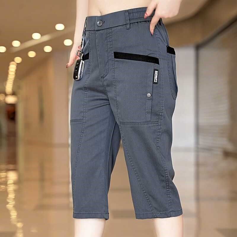 夏季薄款男士透气直筒弹力中裤子时尚男装运动七分裤爆款百搭男裤,男装,短裤,淘宝优惠券,粉丝福利购,淘宝优惠卷