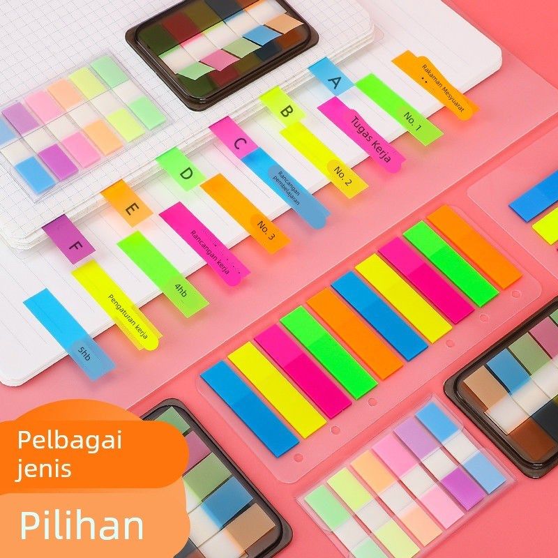 便利贴索引标记贴荧光贴条学生用品可爱塑料书签贴纸粘性强索引贴,文具电教/文化用品/商务用品,文创/手作/文化用品,淘宝优惠券,粉丝福利购,淘宝优惠卷