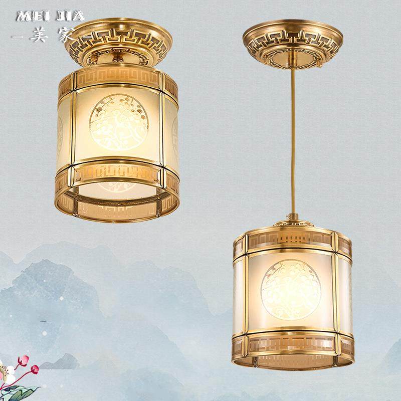 中式过道走廊小吸顶灯全铜卧室房间书房阳台复式楼门口楼梯底灯具,自行车/骑行装备/零配件,更多零件/配件,淘宝优惠券,粉丝福利购,淘宝优惠卷