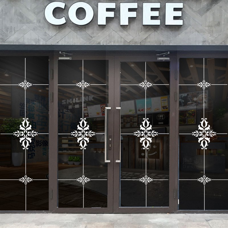 客厅阳台厨房移门装饰贴花镂空贴纸艺术玻璃门贴欧式简约窗花自粘