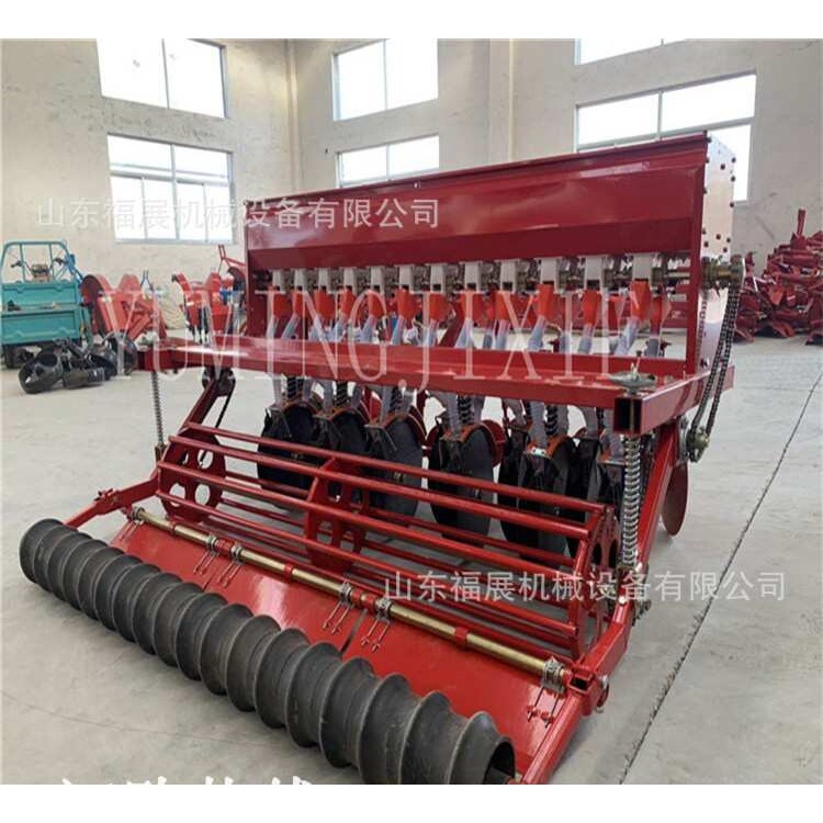 小麦播种机四轮拖拉机带小麦施肥播种一体机楼腿式大型播种机