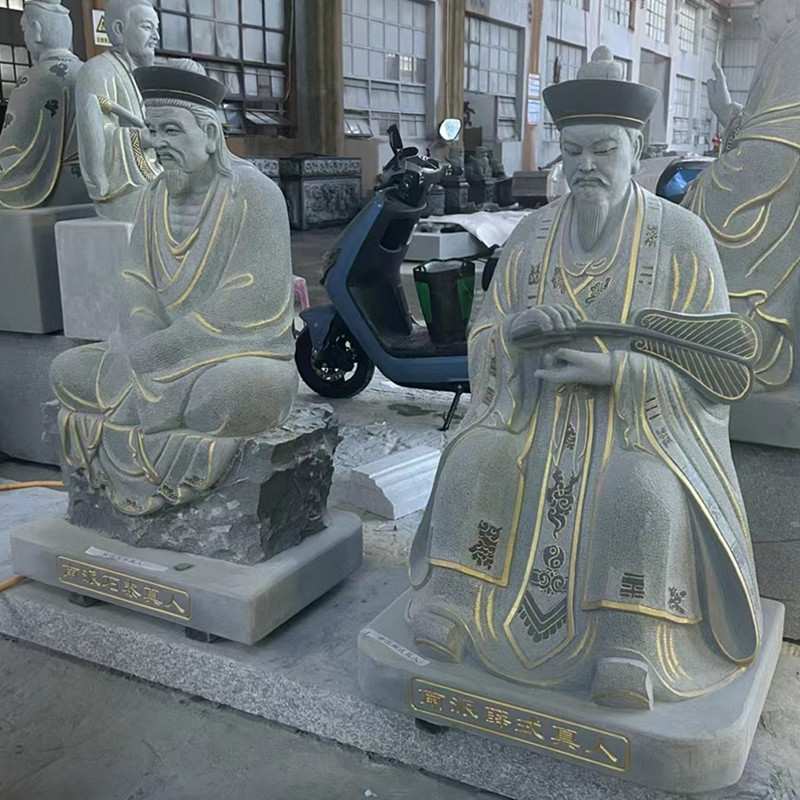 石雕古代人物雕塑大理石太乙真人雕像汉白玉景点南北派真人雕像