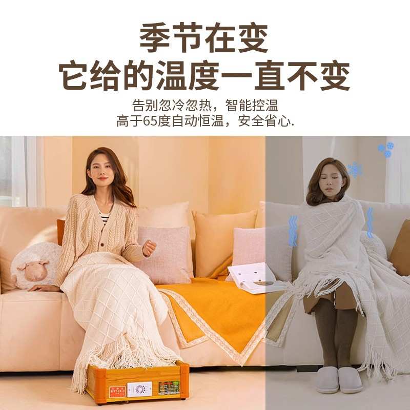 湘森实木取暖器家用烤火炉电火桶节能灯管速热暖脚神器小型烤脚箱