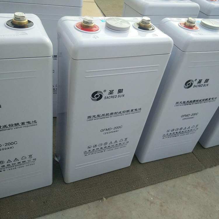 圣阳蓄电池GFMD-500C2V500AH免维护直流屏太阳能2v200ah储能