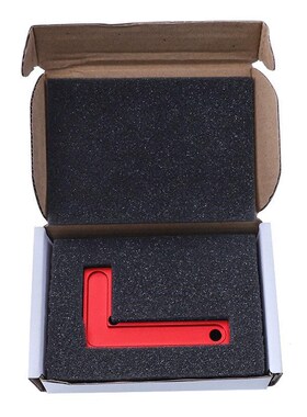 L角尺小型红色带刻度直角定位y尺 快速固定划线器铝合金木工工具