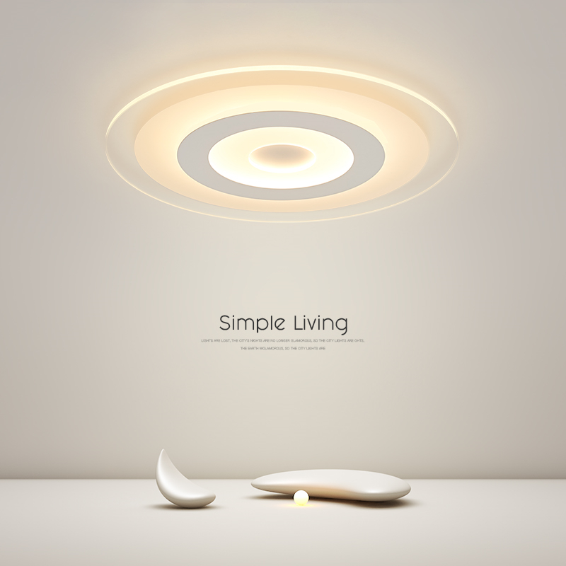超薄吸顶灯led简约现代圆形时尚大气客厅灯主卧室书房餐厅灯具