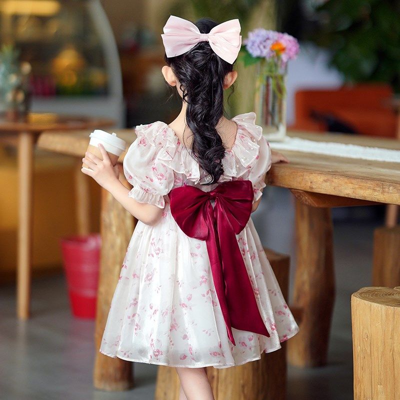 女童夏装连衣裙2025新款碎花雪纺儿童公主裙夏季女孩洋气童装裙子,童装/婴儿装/亲子装,连衣裙,淘宝优惠券,粉丝福利购,淘宝优惠卷