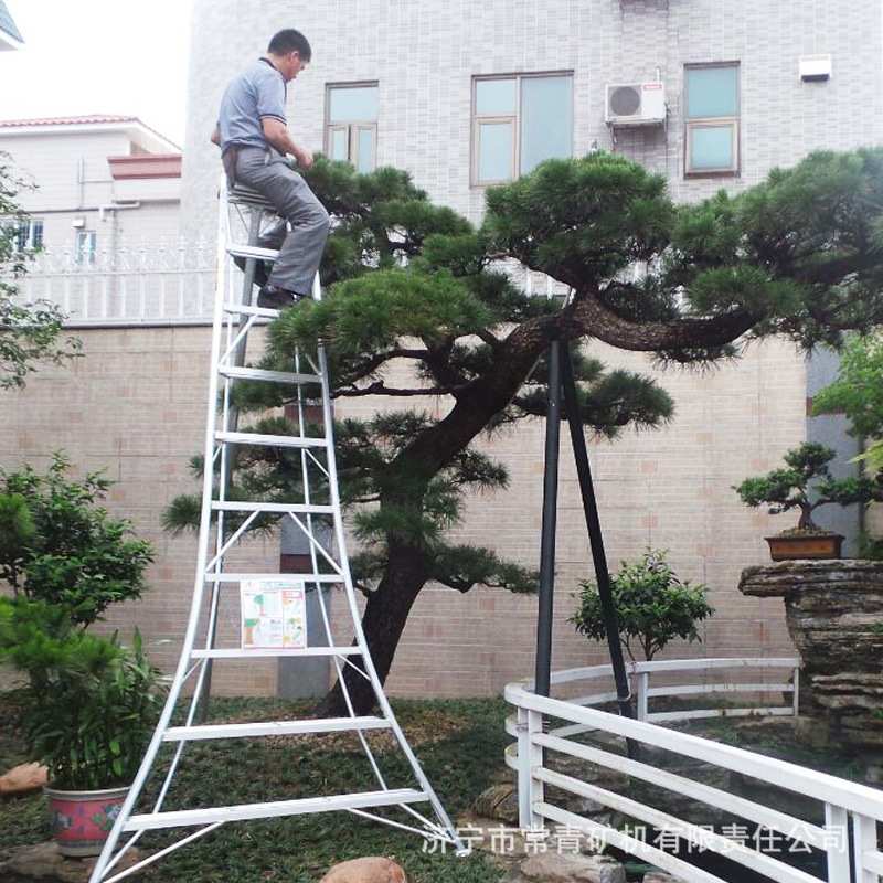 铝合金园林梯 果园摘果园林苗圃修剪A字梯加厚伸缩式园林梯子厂家