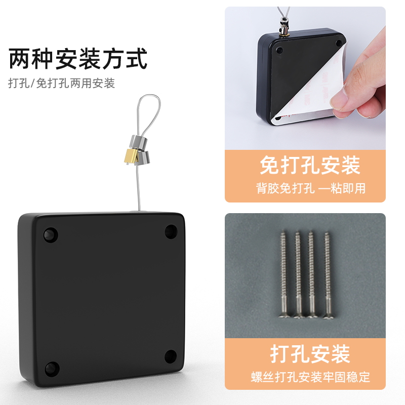 自动闭门器缓冲家用关门器免打孔免钉隐藏式房门吸推拉门关门神器