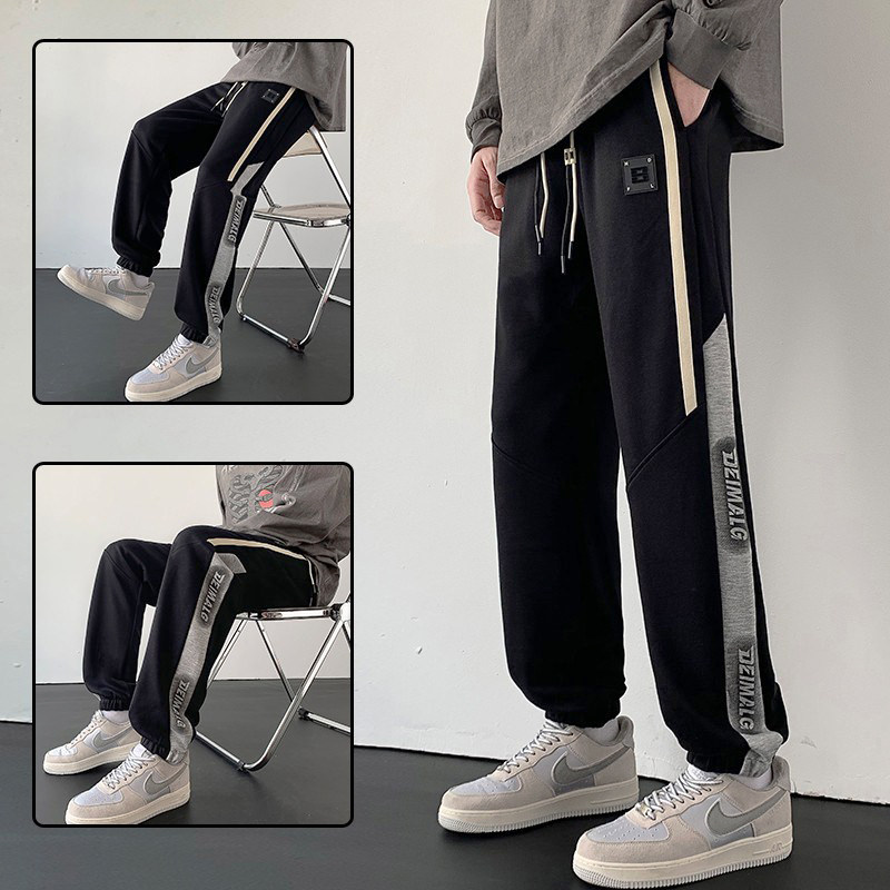 春秋季新款青少年休闲长裤子大童运动厚棉裤初高中学生13岁男孩潮