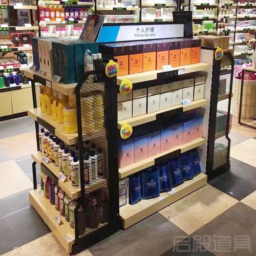 美妆化妆品展示柜中柜展示架美容院产品展示柜双面陈列展柜多功能