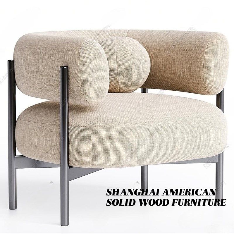美式金属单人沙发椅饭厅酒店接待椅家用客厅休闲椅会所创意单人椅,住宅家具,沙发椅,淘宝优惠券,粉丝福利购,淘宝优惠卷