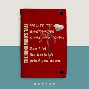 别让混蛋打垮了你活页笔记本女权主义美式 小众布面记事本定制手帐