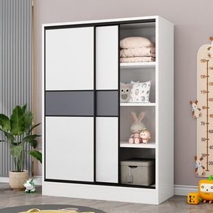 新款超薄家用e40cm深衣柜卧室夹缝家用40公分宽推拉门省空间储物