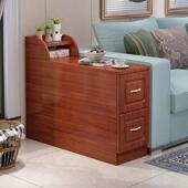 沙发侧边柜边几轻奢北欧缝隙扶手柜带门储物柜多功能小窄茶几mω