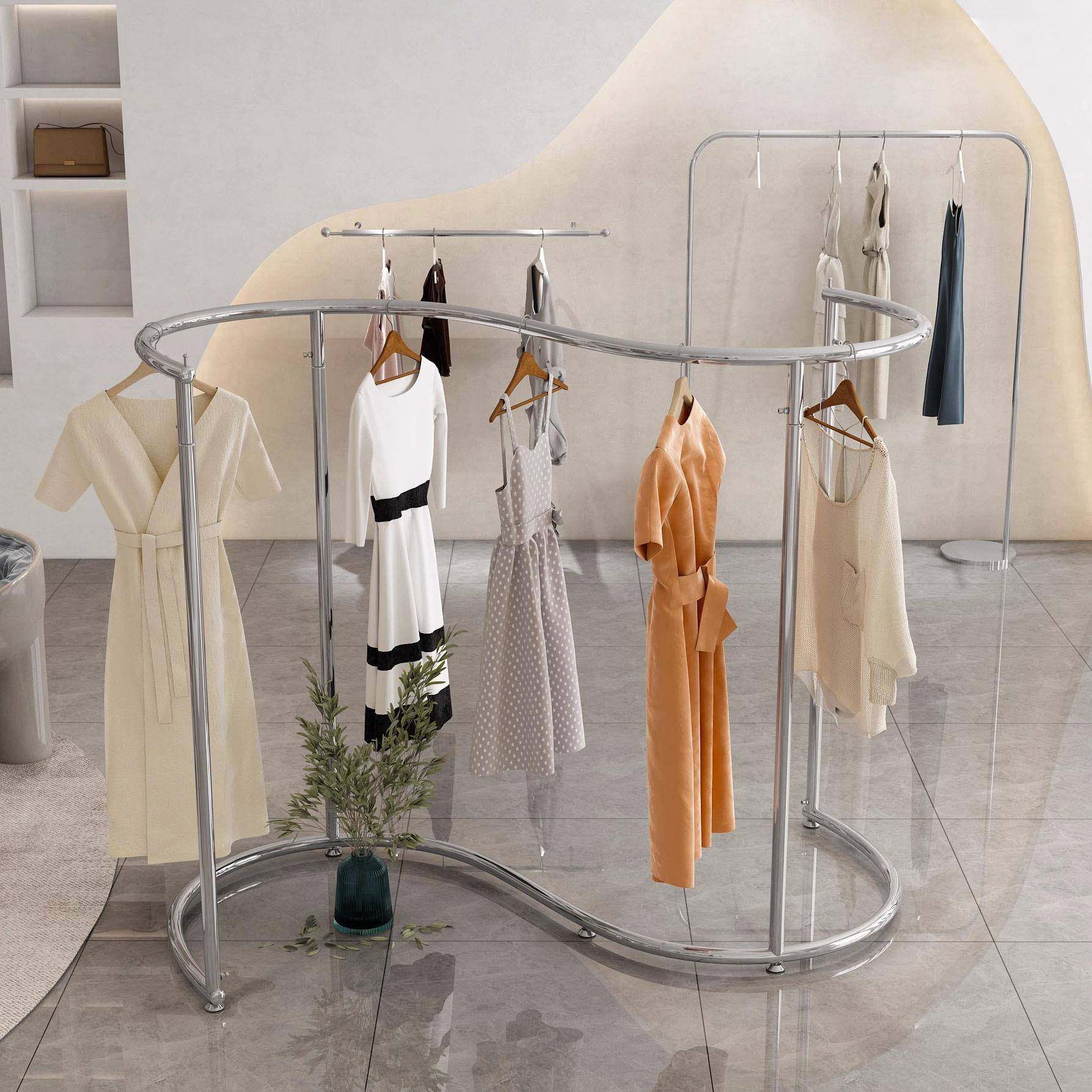 不锈钢橱窗中岛架男女装店落地式服装展示挂衣架童装店弧形衣帽架,畜牧/养殖物资,畜牧/养殖器械,淘宝优惠券,粉丝福利购,淘宝优惠卷