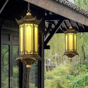 新中式户外仿古灯笼室外庭院花园宫廷凉亭连廊别墅大门口防水吊灯