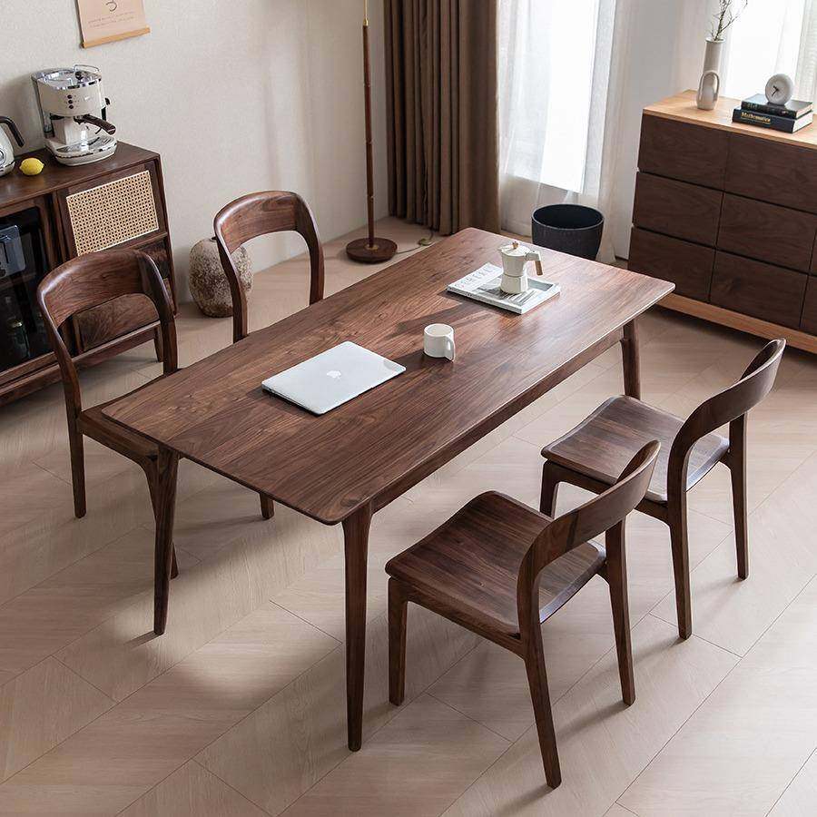 匠人木语北美黑胡桃木餐桌椅组合北欧餐厅原木现代简约网红饭桌,特色手工艺,其他特色工艺品,淘宝优惠券,粉丝福利购,淘宝优惠卷