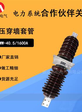 35KV高压穿墙套管CWW-40.5/1250-4000ACWB10-24陶瓷绝缘防污瓷瓶