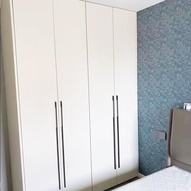 轻奢极简衣柜家用卧室现代简约开门柜子简易多层板