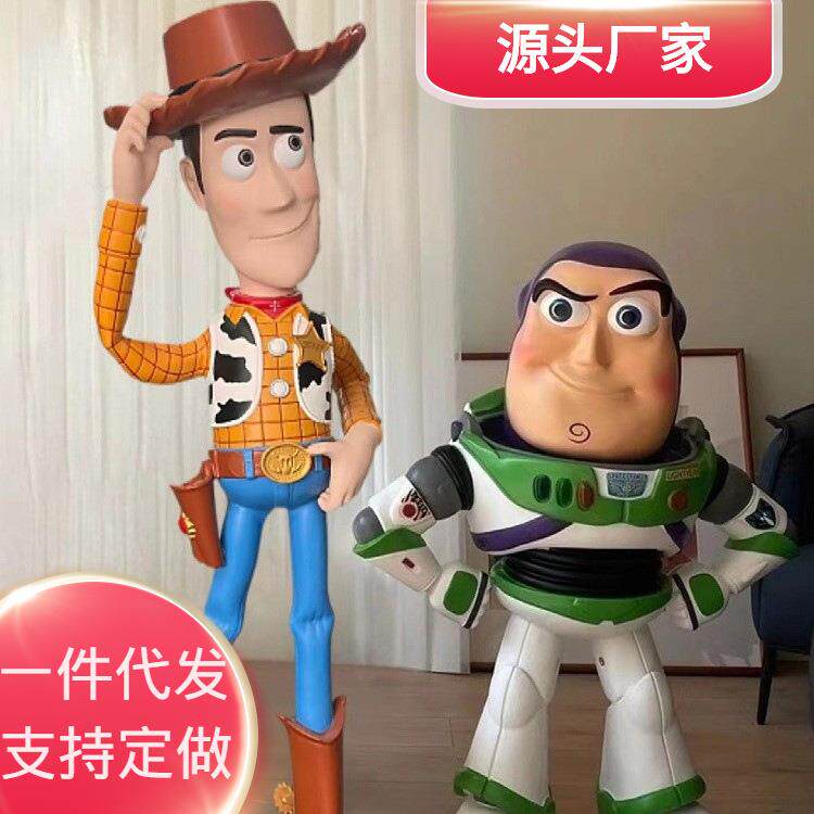 巴斯光年胡迪大摆件玩具总动员雕塑商场店铺家居客厅网红潮流装饰