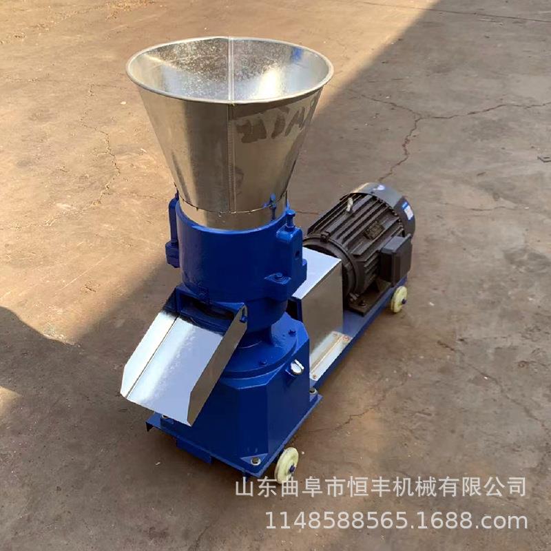 柴电两用饲料颗粒机鱼虾蟹牛羊鸡鸭饲料造粒机饲料加工设备