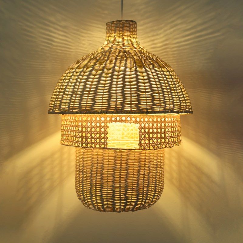 新中式竹编灯笼客栈民宿吊灯藤编灯餐厅藤条灯茶室火锅店藤艺灯罩,家装灯饰光源,客厅吊灯,淘宝优惠券,粉丝福利购,淘宝优惠卷