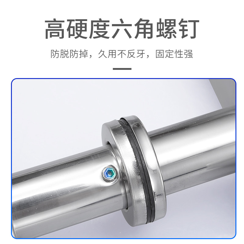 玻璃门大拉手不锈钢拉手方管拉手哑黑无指纹拉手对装地弹簧门拉手图片
