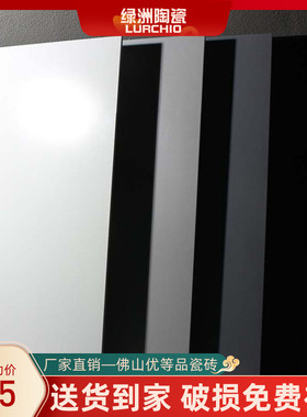 现代简约纯黑白灰色瓷砖600X1200客厅卧室餐厅哑光仿古砖阳台地砖