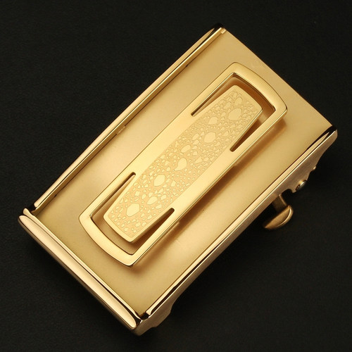 18新皮带扣头内穿自动扣不锈钢 男士腰带卡子3.5cm自动扣头商务潮