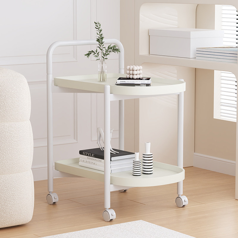 奶油风可移动沙发边几小推车简易茶几客厅家用小桌子置物架牀边桌,住宅家具,移动边几/推车,淘宝优惠券,粉丝福利购,淘宝优惠卷