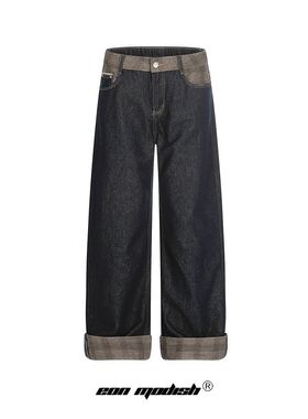 Eon Modish 25秋季New美式街潮高街个性设计牛仔裤长裤