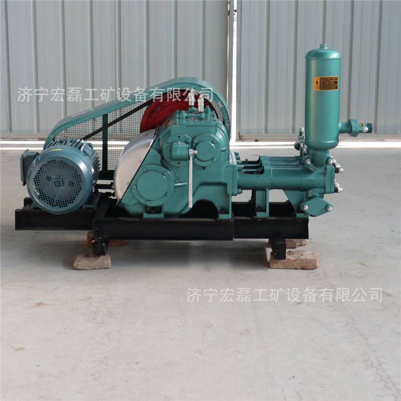 BW250泥浆泵高压水泥注浆机卧式三缸变频150灌浆泵活塞输送泵