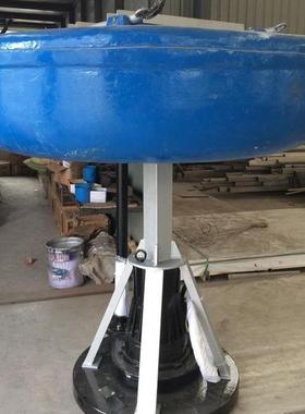 环盟FQB5.5kw玻璃钢浮筒潜水曝气机鱼塘充氧处理设备筒式安装