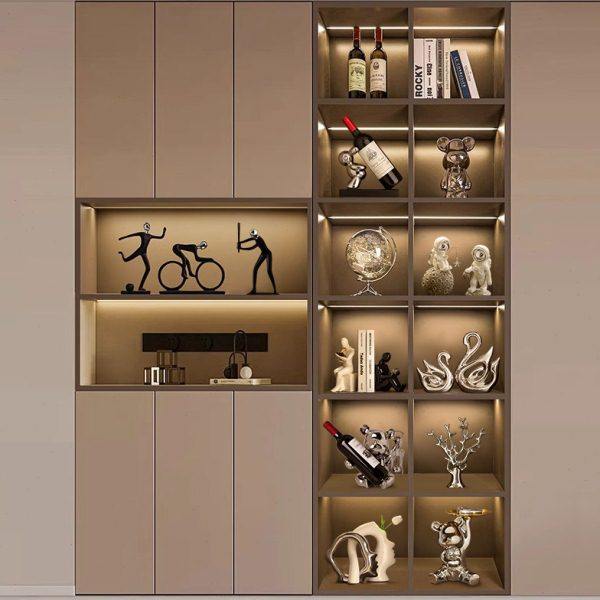 轻奢高档酒柜装饰品摆件现代客厅2024新款电视柜餐边柜家居高级感,家居饰品,户外/庭院摆件,淘宝优惠券,粉丝福利购,淘宝优惠卷