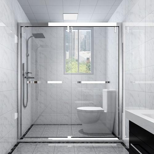 宁波定制淋浴房不锈钢卫生间浴室玻璃门钢化玻璃洗澡房