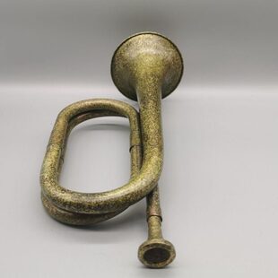 复古风步号冲锋号军号乐器红色八路军怀旧装饰道具小号铜喇叭收藏