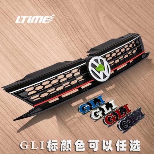 12-18款速腾蜂窝中网饰条改装黑武士专用前杠装饰条格栅混动gli