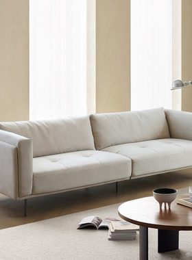 北欧奶油色沙发CHEL科技布布艺沙发表情意式客厅简约现代小户型