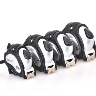 Hautine鹤天自锁公制尺鲁班尺 3米5米7.5米卷尺耐摔 钢卷尺2米