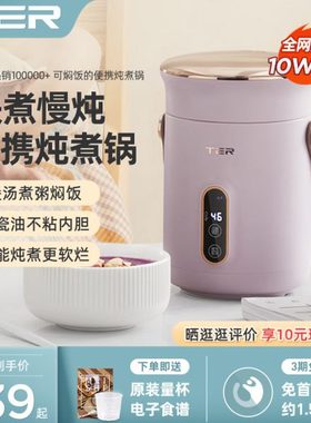 TER小电炖锅煮粥神器家用多功能迷你便携炖煮锅煲汤熬粥宝宝辅食