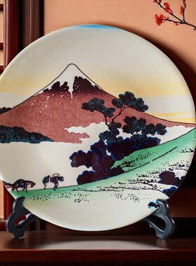 日式和风陶瓷装i饰盘子日式料理店装饰摆饰寿司店桌面坐盘摆盘包