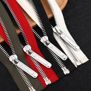 8号金属长拉链铜齿羽绒服外套夹克风衣皮衣玉米牙单头开尾大拉链