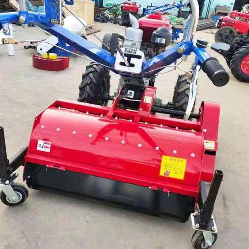 果园葡萄枝条粉碎机树行碎草机12马力手扶配套玉米秸秆粉碎机