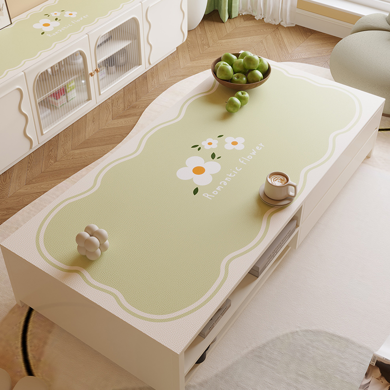 茶几垫桌垫客厅防水防油免洗茶几布皮革G桌布ISN北欧风台面书桌垫