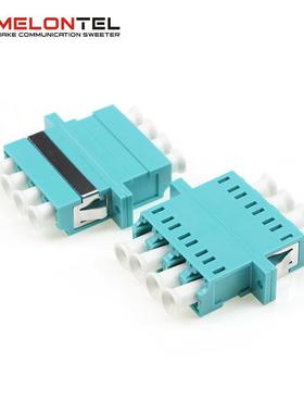 MT-1032-LC-J 浅蓝色LC连接器多模LC OM3 4芯光纤适配器
