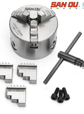SANOU三鸥三爪卡盘K1180100125130160200250320三欧卡盘