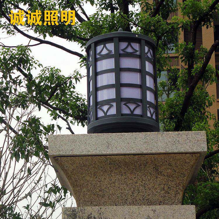 直销led云石柱头灯户外围墙灯LED门柱灯防水庭院灯家用墙头灯