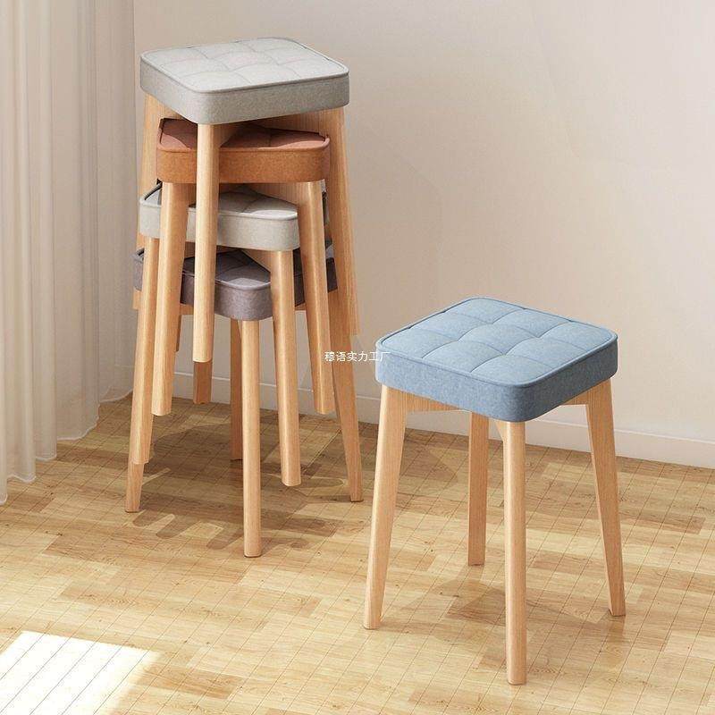 实木家用凳子可叠放方凳软包餐凳简约现代客厅餐椅布艺小板凳高凳,纺织面料/辅料/配套,纺织机械配件,淘宝优惠券,粉丝福利购,淘宝优惠卷