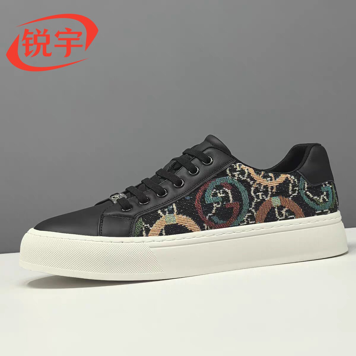 男生真皮板鞋男款潮流百搭欧洲站小众男士免系带轻奢一脚蹬懒人鞋